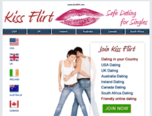 Tablet Screenshot of kissflirt.com